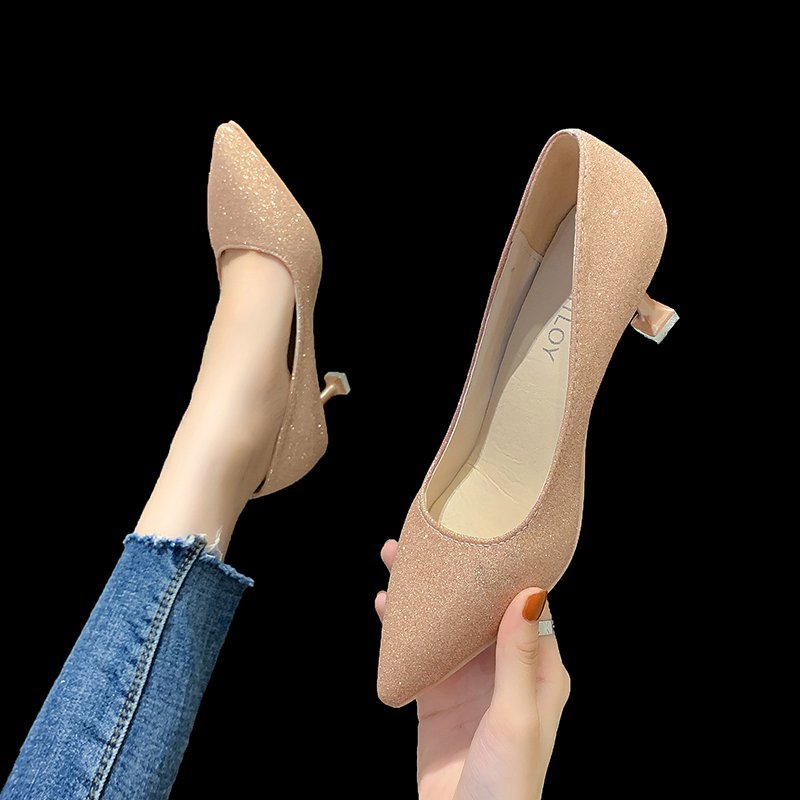 (35-45) Plus Size Sparkles Stiletto High Heels