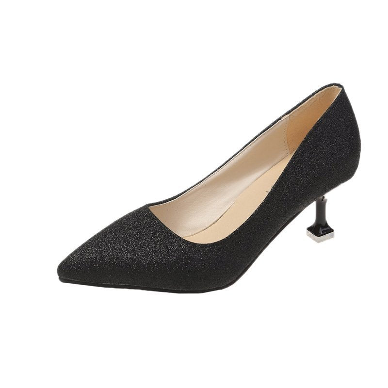 (35-45) Plus Size Sparkles Stiletto High Heels