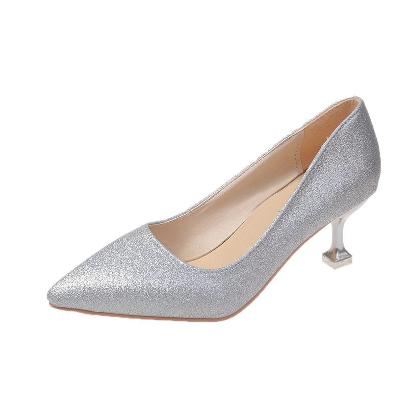 (35-45) Plus Size Sparkles Stiletto High Heels