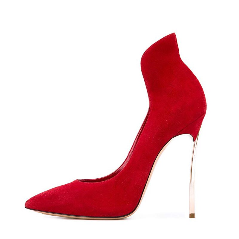 Red Fantasy - Drag Queen High Heels Sexy Pointed Toe Pumps - Plus Size