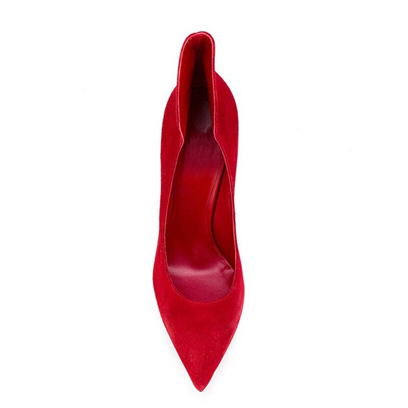 Red Fantasy - Drag Queen High Heels Sexy Pointed Toe Pumps - Plus Size