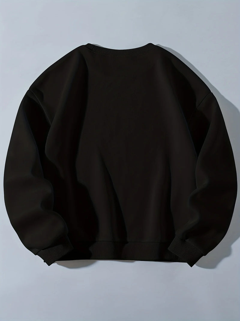 Women's Autumn Winter Sweaters  Black Loose Plus Size  Female hoodie Long Sleeves O-neck Pullovers Sporty and Rich Clothing