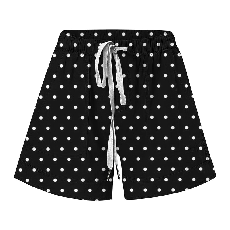 LRMQS shorts for women plus size with pockets Shorts for Women Trendy 2024 Casual Summer Drawstring Shorts with Pockets Beach Loose Elastic Waist Vacation Clothes Prime of Day Deals Today 2024