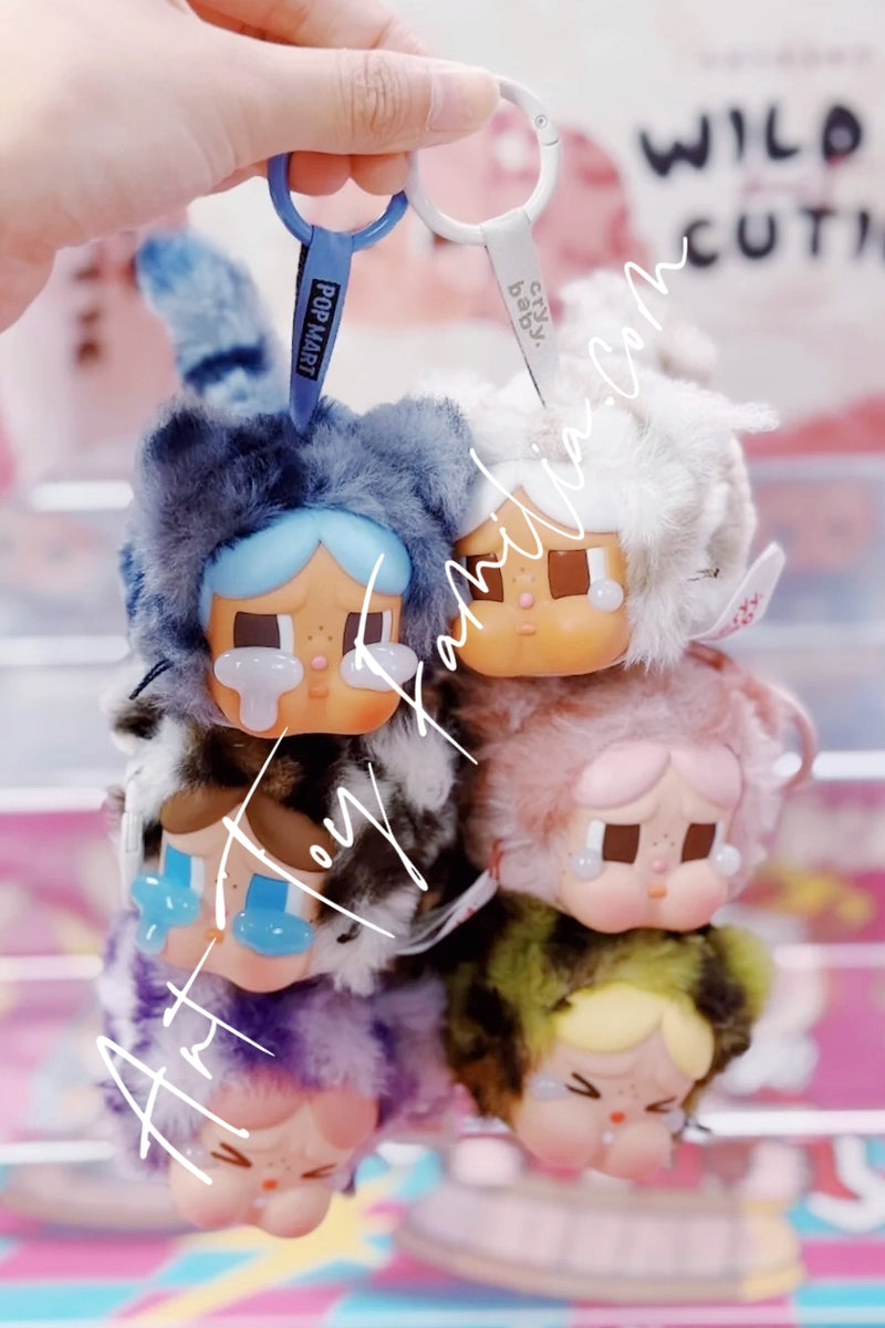 Crybaby Wild But Cutie Series Vinyl Plush Pendant - 豹豹猫猫系列搪胶毛绒挂件