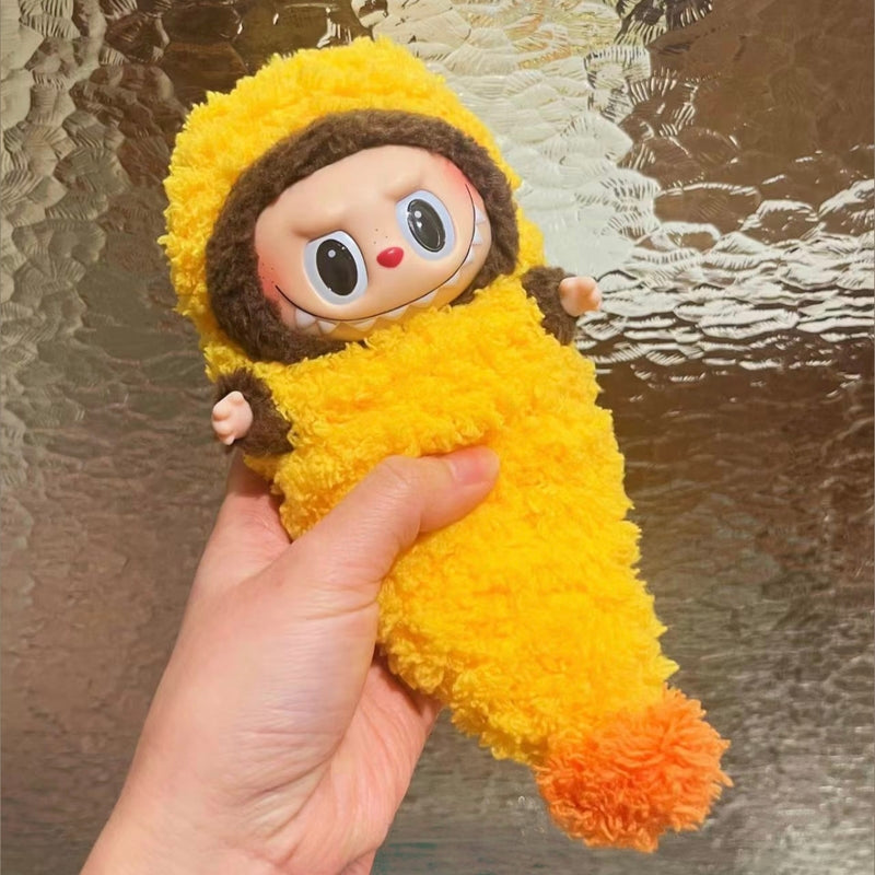 Doll Cloth Tempura Shrimp Ebi Fry Baby Handmade Jumpsuit For Labubu - 061