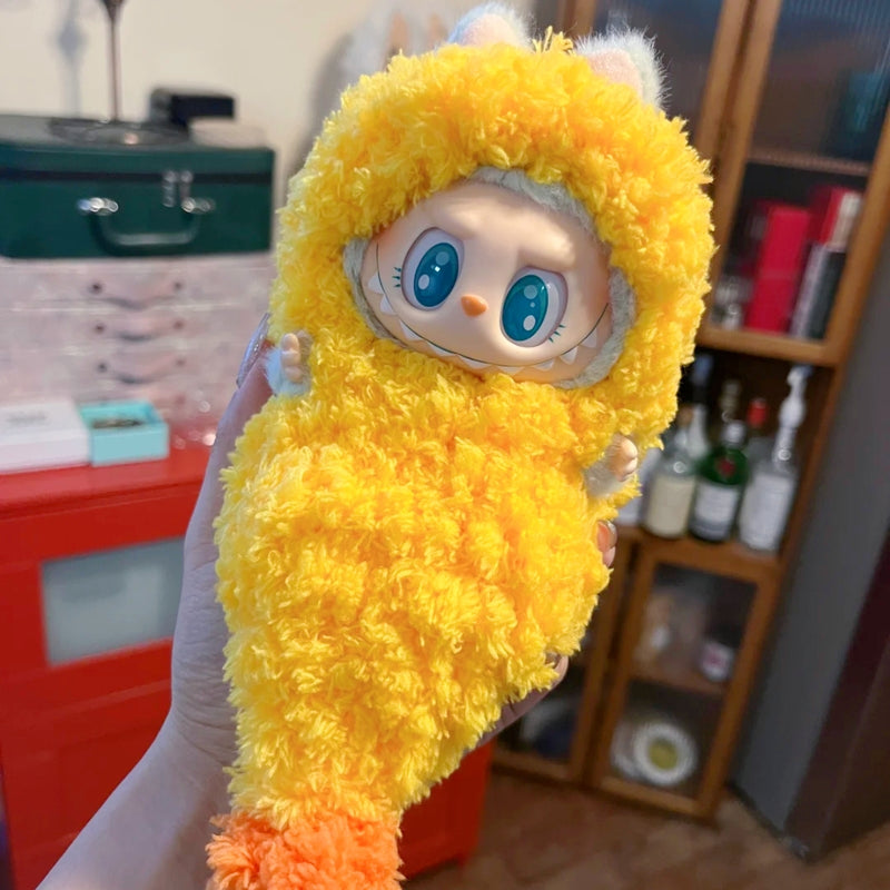 Doll Cloth Tempura Shrimp Ebi Fry Baby Handmade Jumpsuit For Labubu - 061