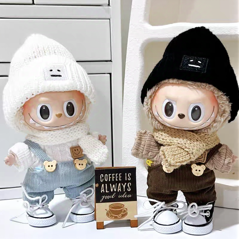 Doll Cloth Sporty Bear Overalls Set - 009