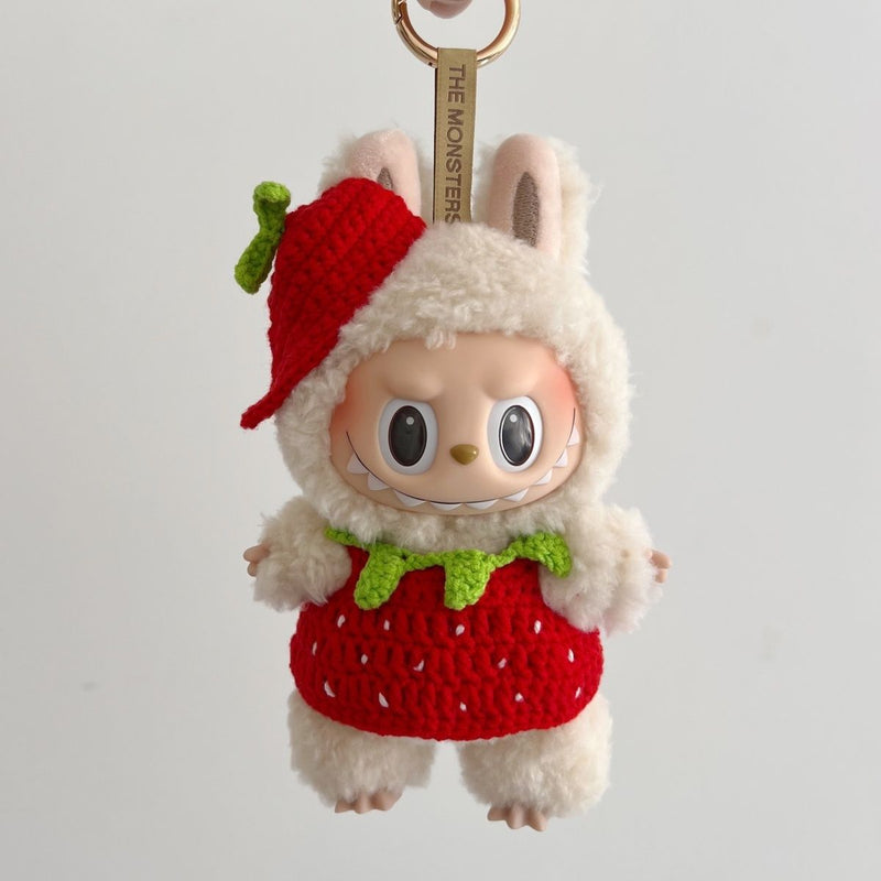 The Monsters Labubu Cloth Sweet Strawberry Knit Collection - 046