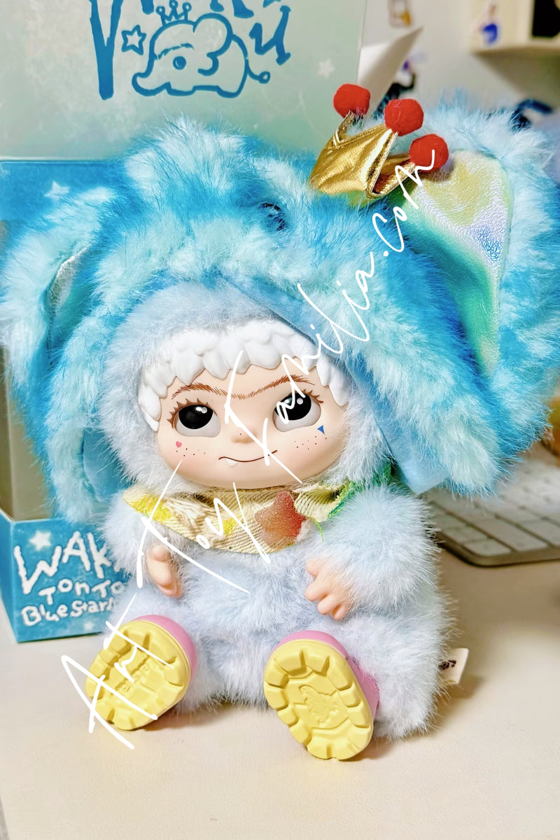 Wakuku Ton Ton Blue Starlight Plush - 象吨吨-蓝色星光款