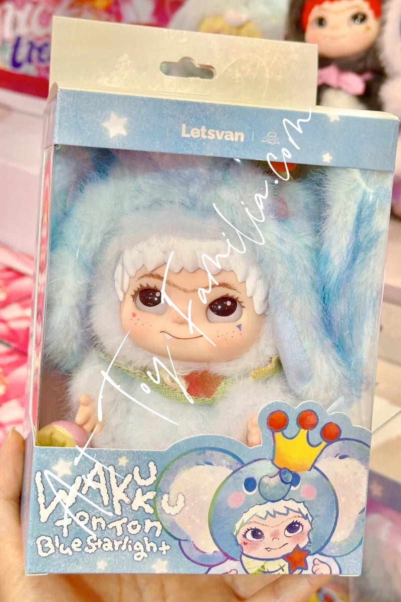 Wakuku Ton Ton Blue Starlight Plush - 象吨吨-蓝色星光款