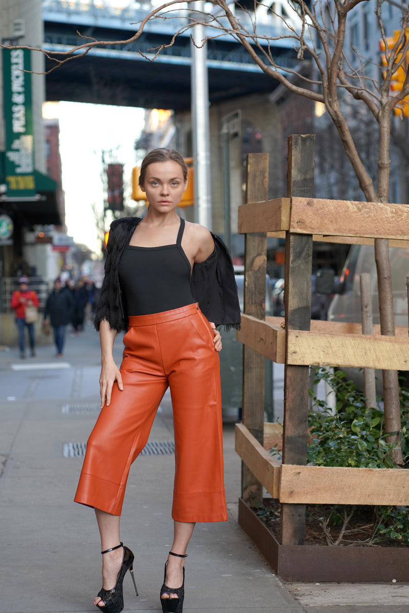 Crisscross Back Solid Bodysuit