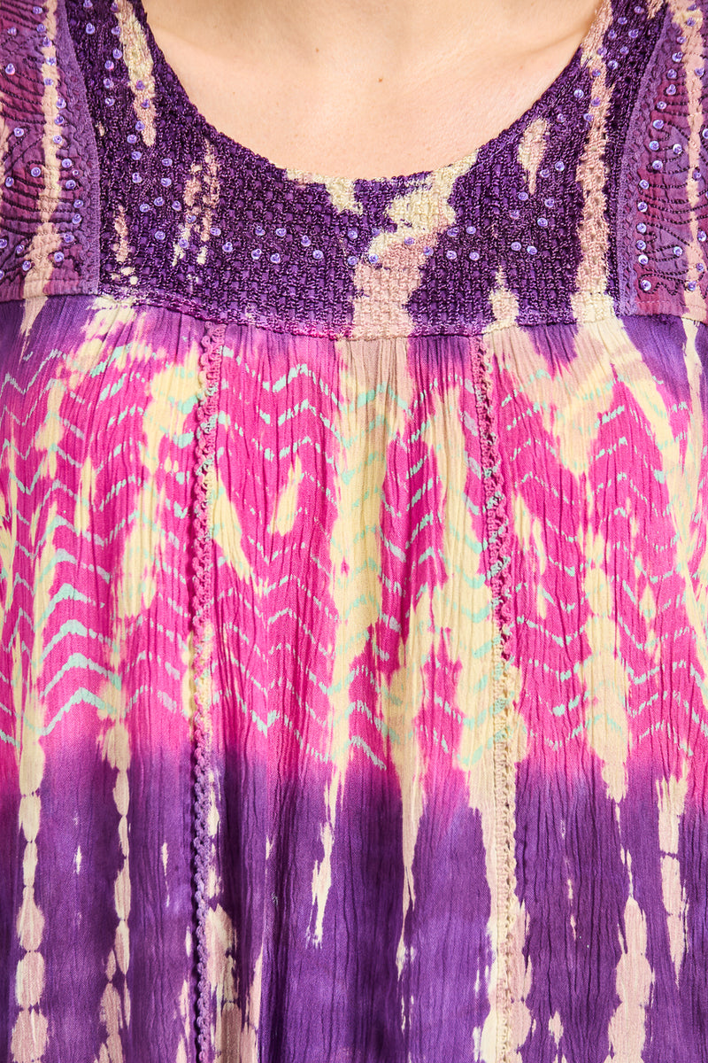 Tie Dye Embellished Top