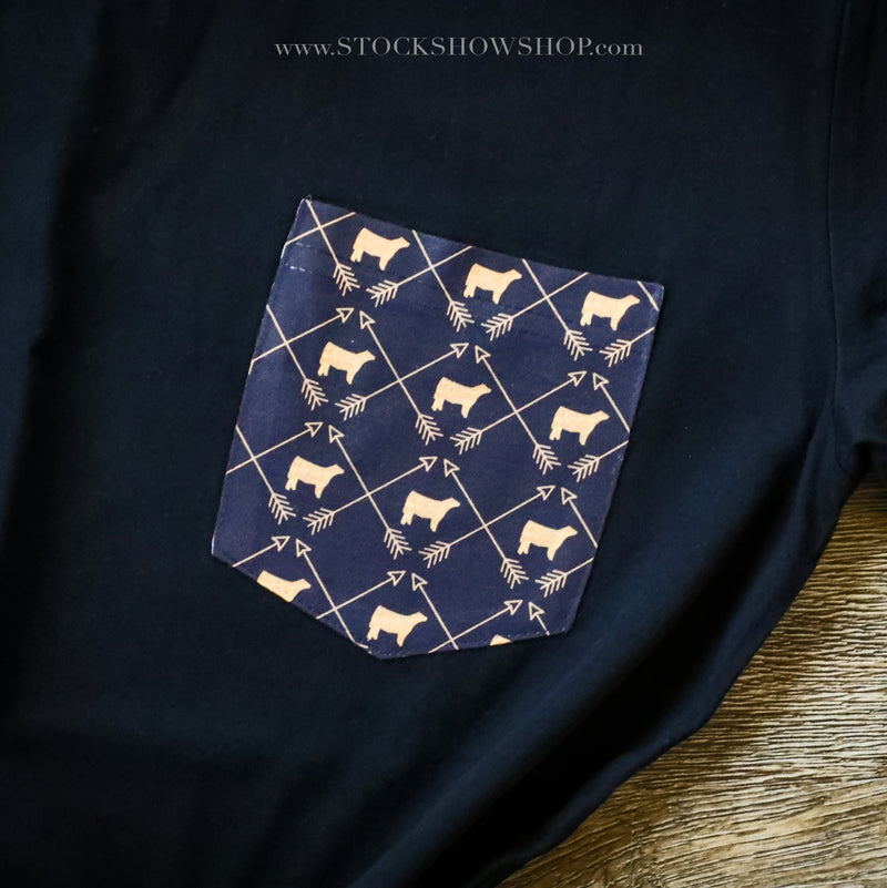Heifer - Black Pocket Tee