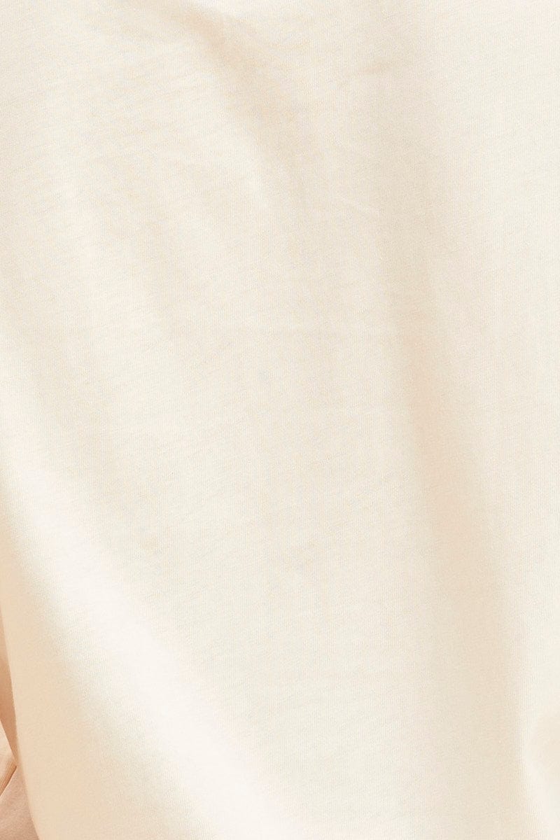 White Cotton T-Shirt Crew Neck Regular Fit Cotton