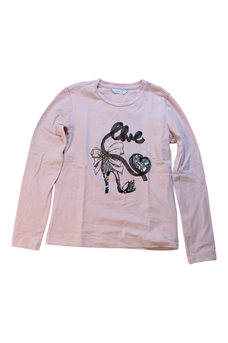 Mayoral Embellished Long Sleeve Top 8Y