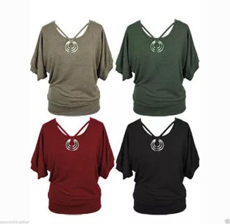 Sexy Dolman Sleeve Embellished 