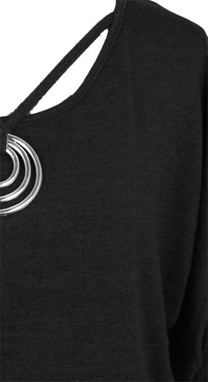Sexy Dolman Sleeve Embellished 