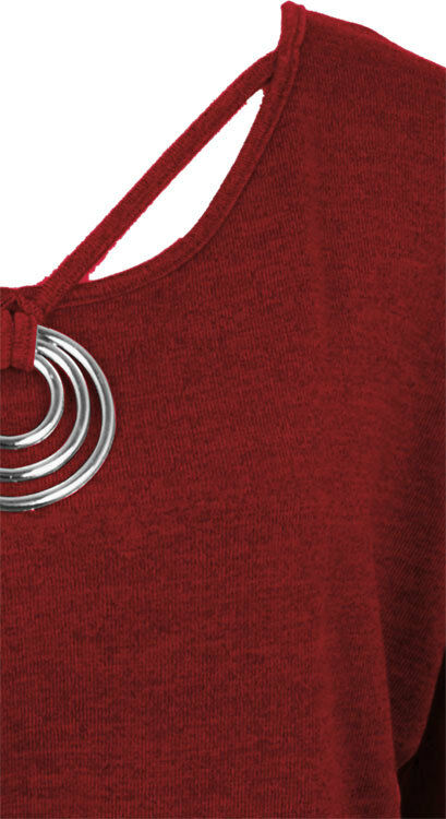 Sexy Dolman Sleeve Embellished 
