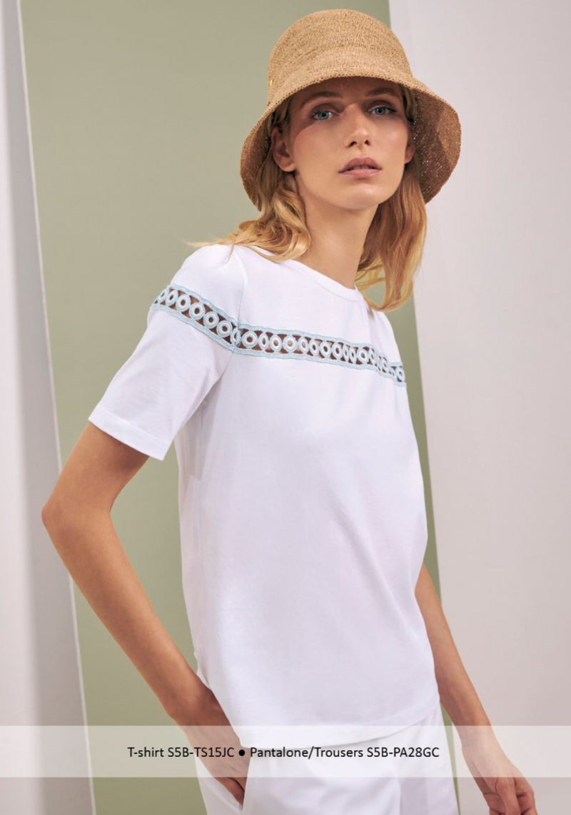 embellished cotton t shirt.