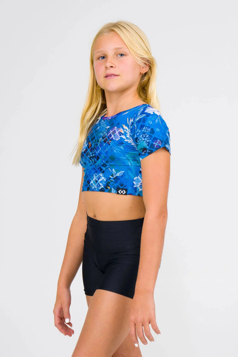 Soft To Touch Kids Fitted Cropped Tee - Mermaid Mafia