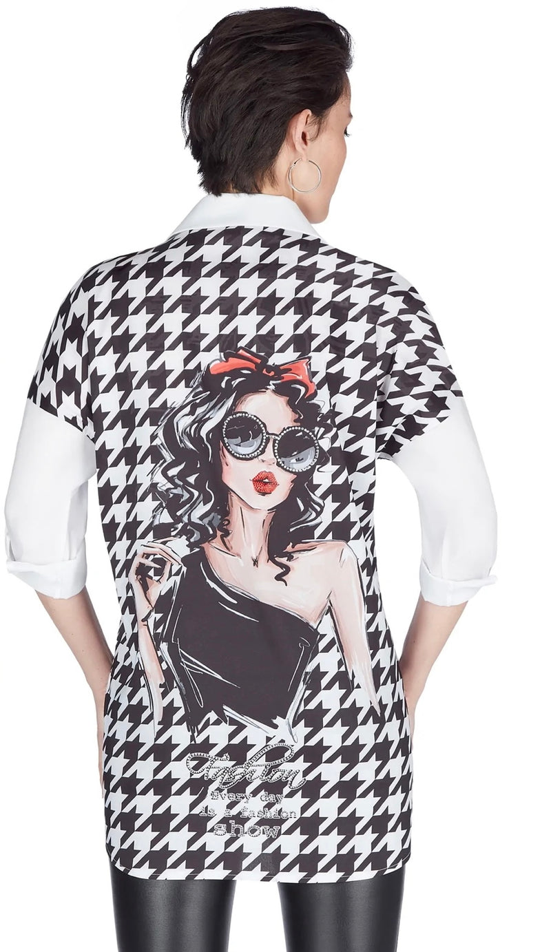 Arlyce Rhinestone Embellished Blouse from Tricotto