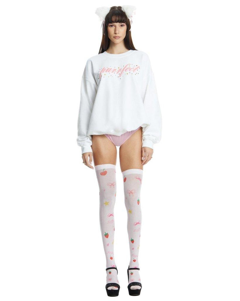 Purrfect Embellished Pullover