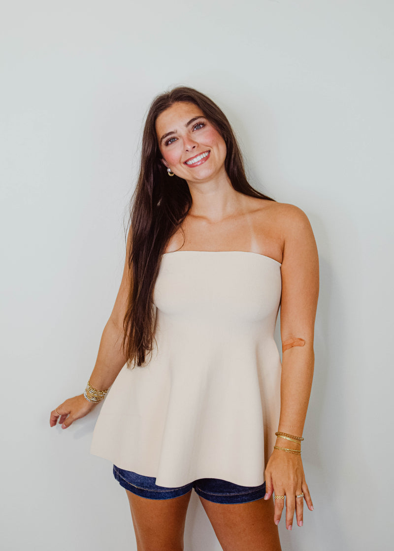 Marina Flare Bandeau Top