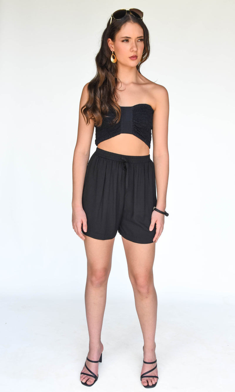 Bandeau Crop - Black