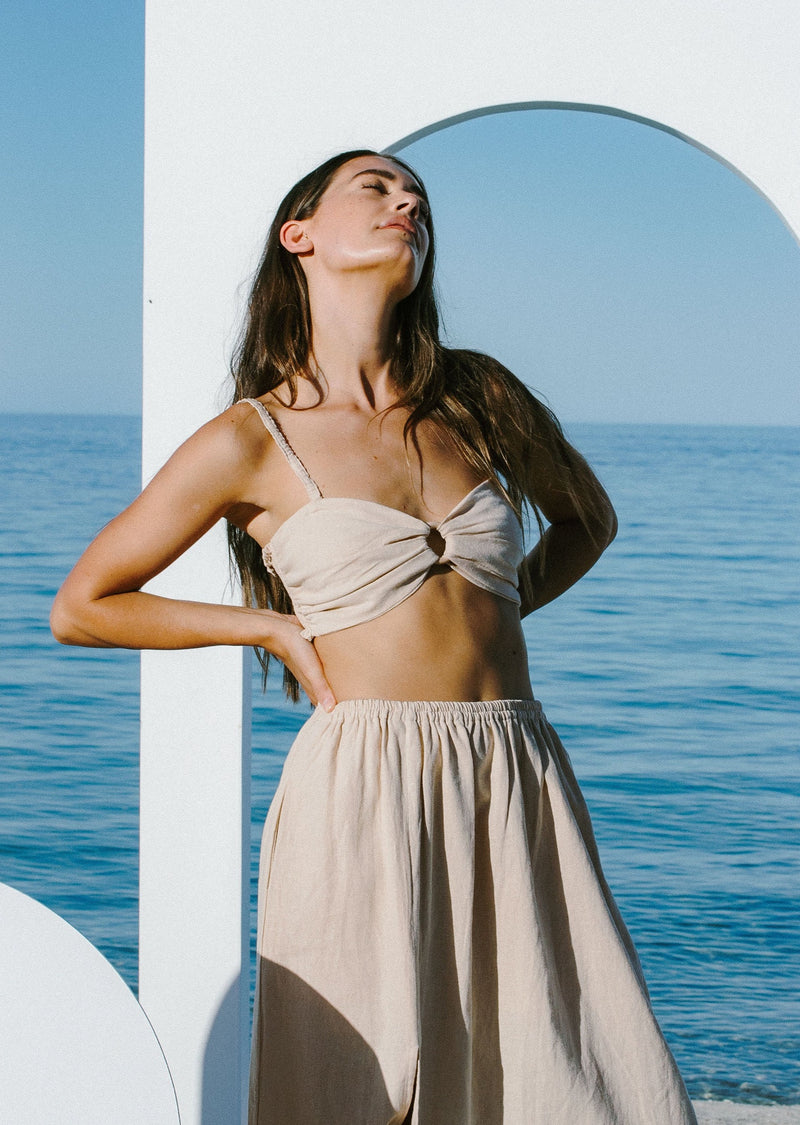 Bandeau Top // Sand