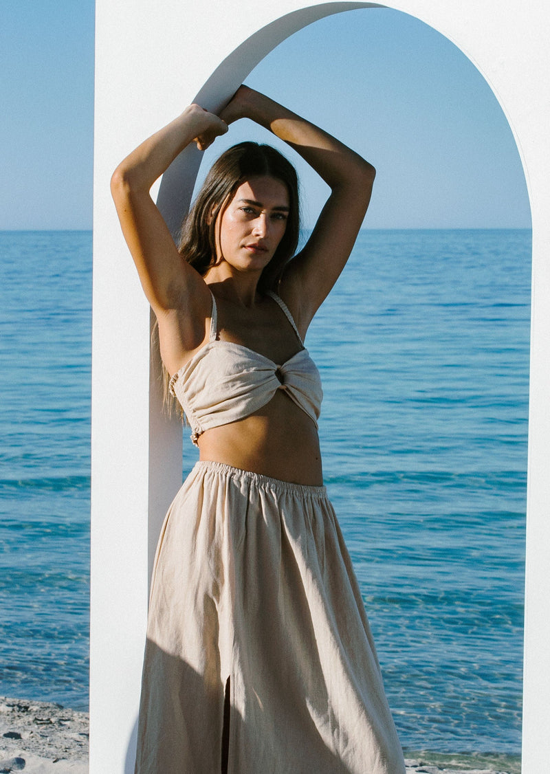 Bandeau Top // Sand