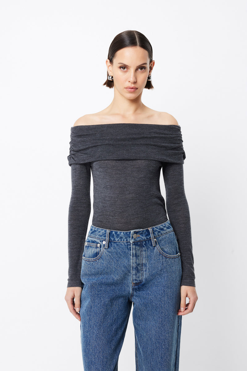 Maine Off Shoulder Merino Top