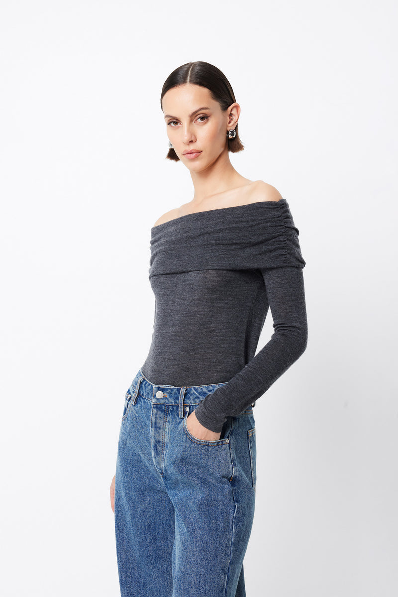 Maine Off Shoulder Merino Top