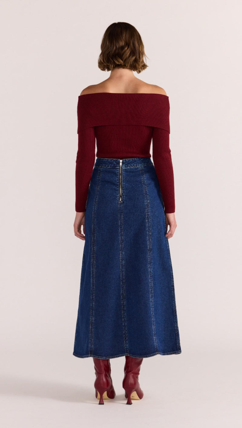 CELESTE OFF SHOULDER KNIT TOP