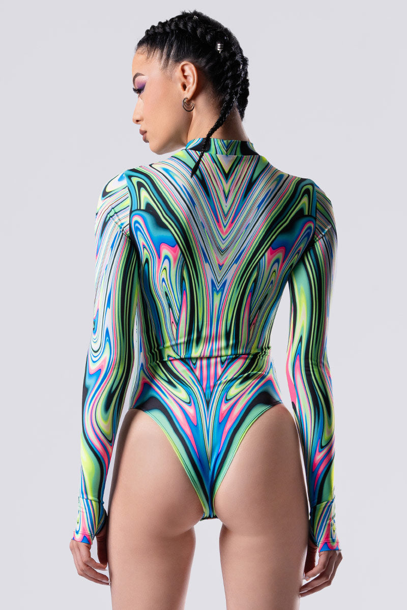 Lucid Lush Long Sleeve Cut Out Bodysuit