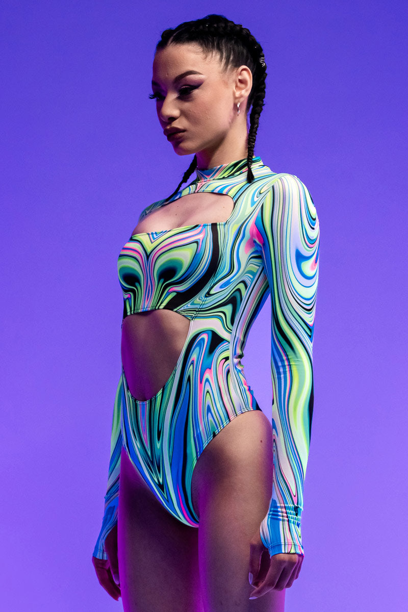 Lucid Lush Long Sleeve Cut Out Bodysuit
