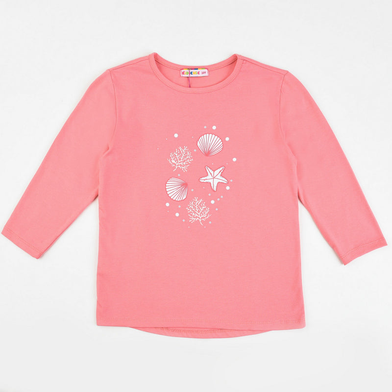 Girls 3/4 Sleeve T-Shirt