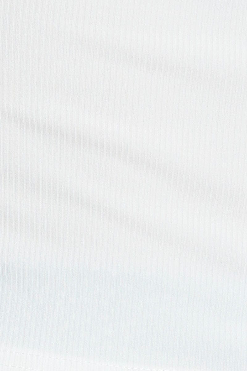 White Cut Out Crop Top Halter Neck