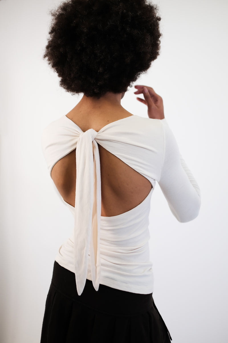 IBLUES CUT-OUT TIE TOP
