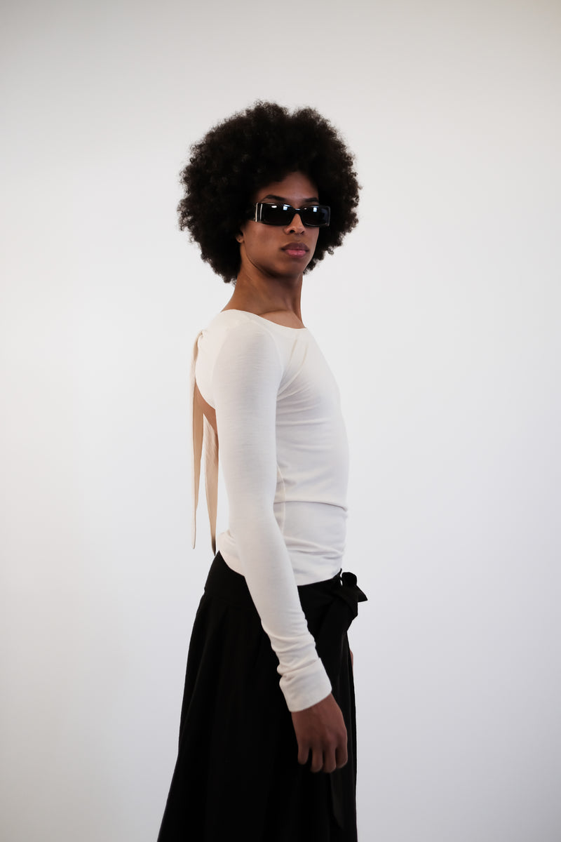 IBLUES CUT-OUT TIE TOP