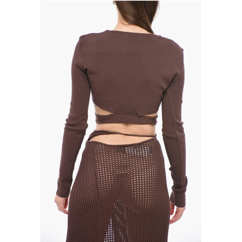 Long-sleeved Top With Cut-Out Detail