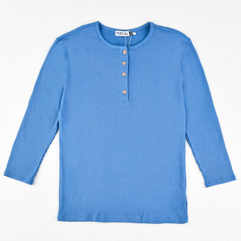 Girls Rib 3/4 Tee