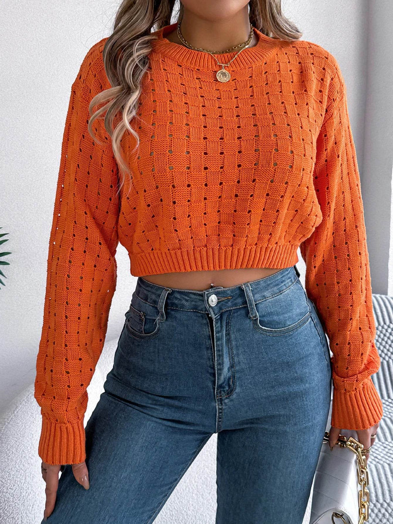 LUSMAY Casual Backless Sweater - Autumn/Winter Button Pullover