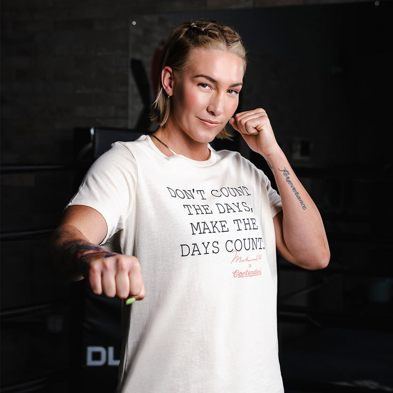 MUHAMMAD ALI DAYS COUNT WOMEN'S RELAXED JERSEY TEE