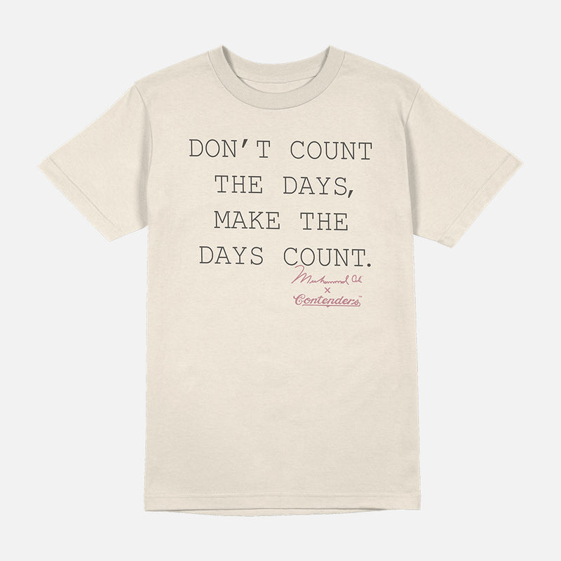 MUHAMMAD ALI DAYS COUNT WOMEN'S RELAXED JERSEY TEE
