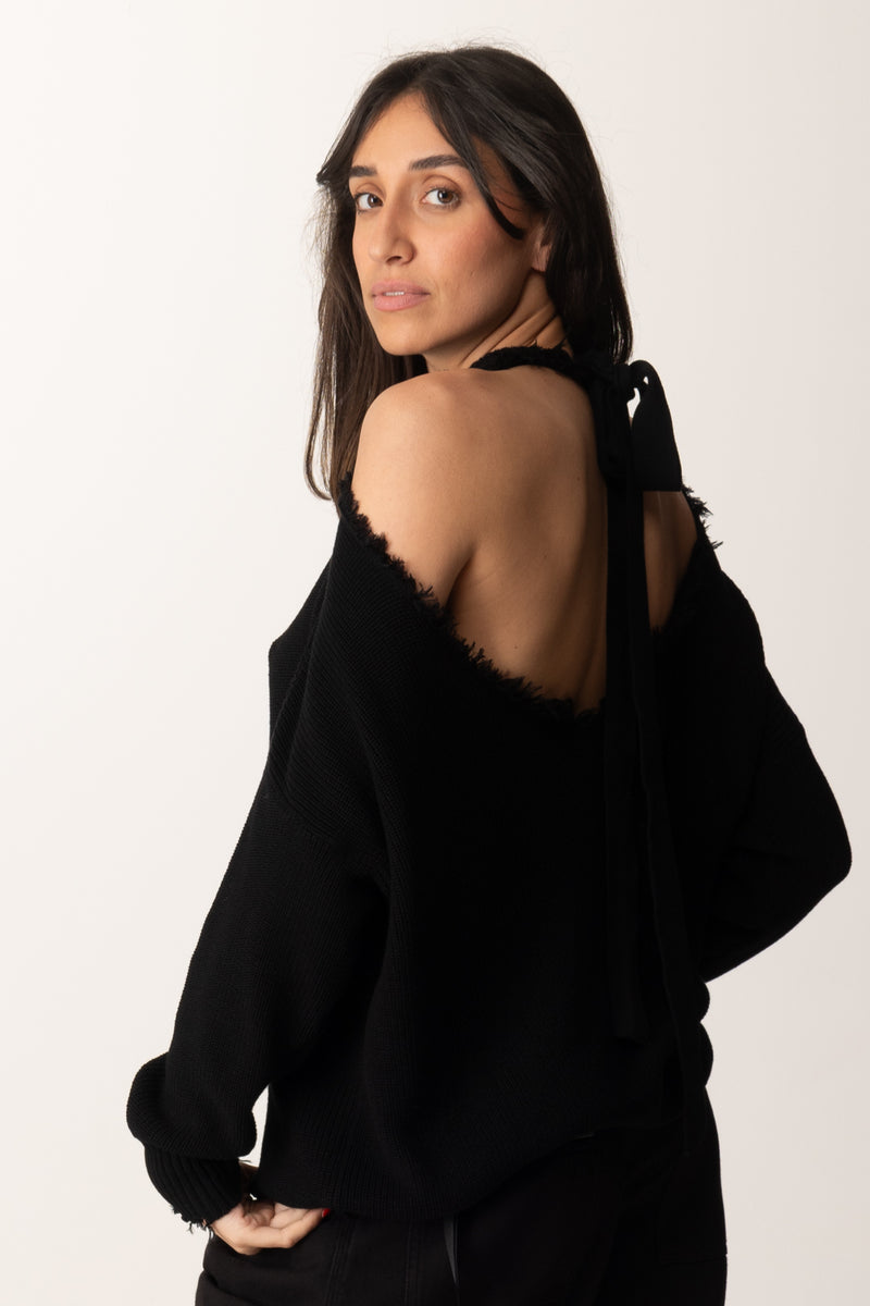 Maglia Backless Janine con Fiocco Sul Retro
