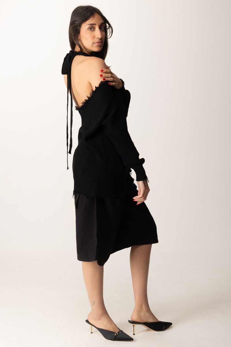 Maglia Backless Janine con Fiocco Sul Retro