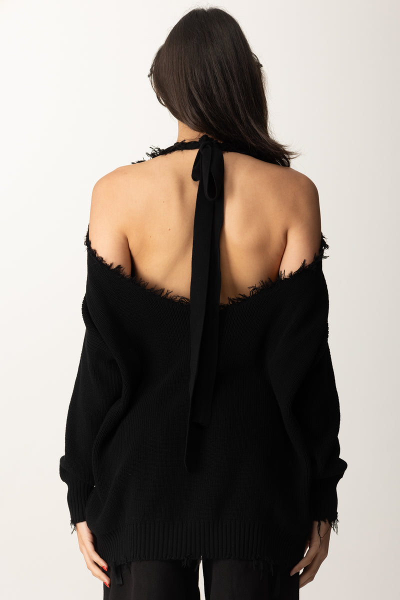 Maglia Backless Janine con Fiocco Sul Retro