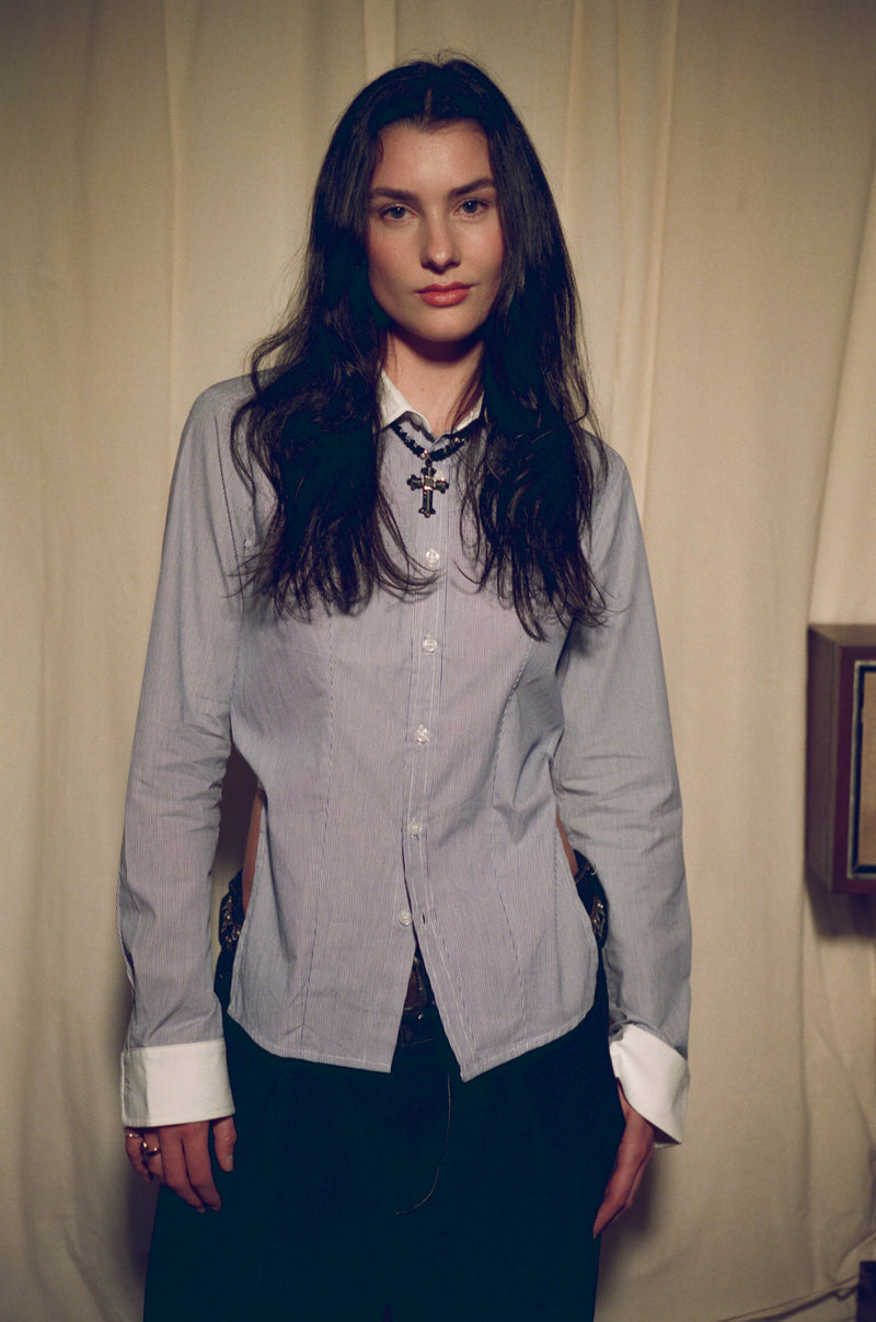 Backless Button Down