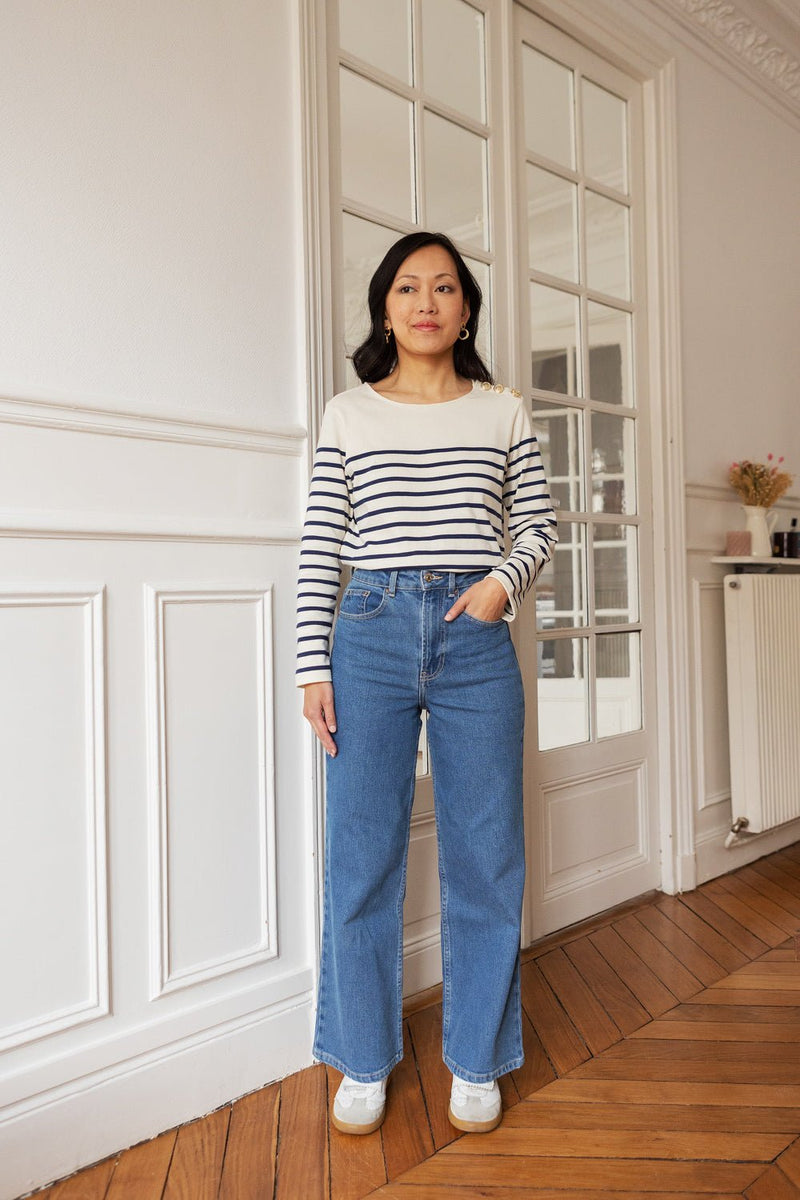 Jean wide Audrey - bleu denim