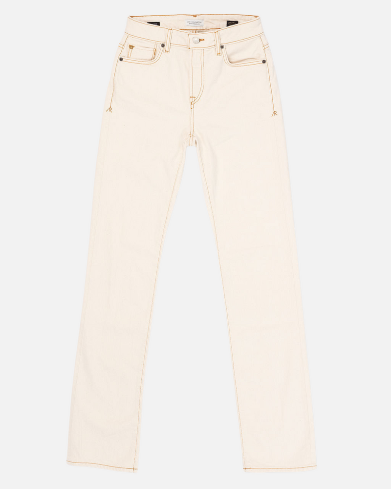 Women's Classic Straight Comfort Denim Jeans - Ecru Rinse